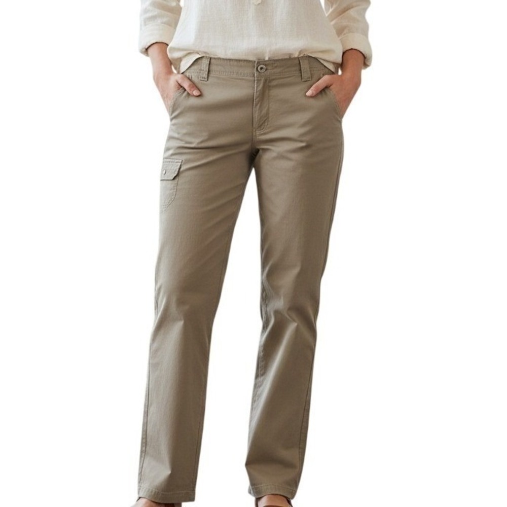 Columbia Womens Khaki Pants Outdoor Travel‎ Hiking Casual Long Size 14